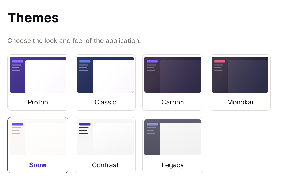Proton themes in LTR