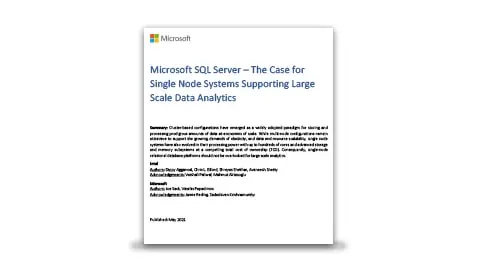 標題為《支持大規模數據分析的單節點系統案例》的白皮書