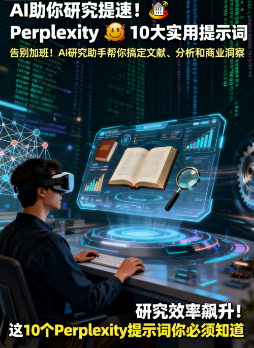 Perplexity AI研究助手10個提示詞cover