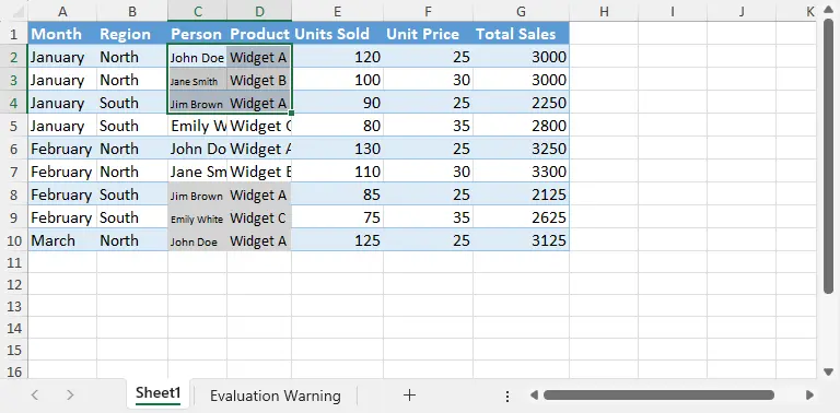 Python設置Excel自動縮小字體適應單元格