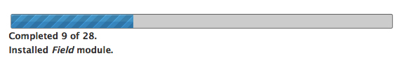 When the progression can’t be monitored accurately consider showing the number of steps instead of percent number.