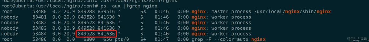 nginx解決進程內存佔用翻倍_中間件_02