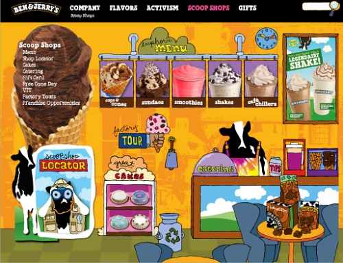 Ben & Jerry's Subpage 1