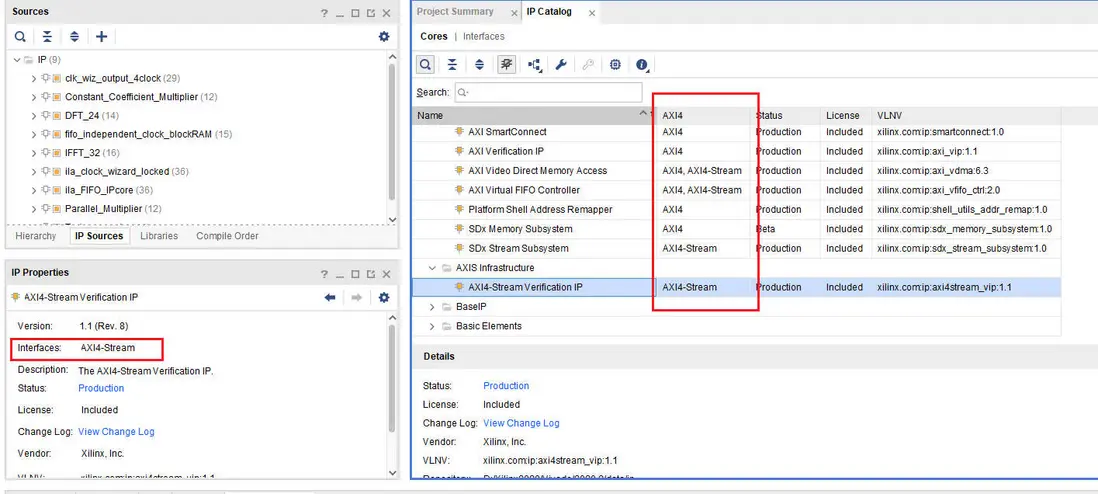 Vivado中使用AXI4-Stream協議的IP核