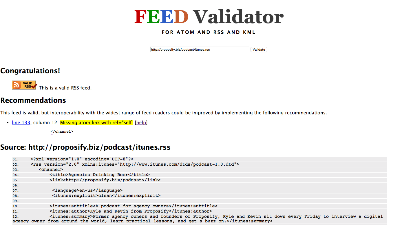 Feed Validator
