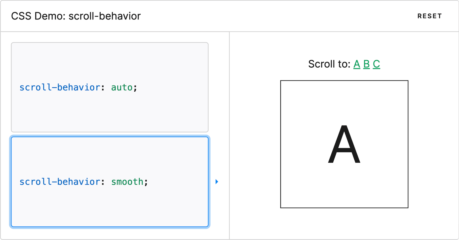 Smooth Scrolling Behavior