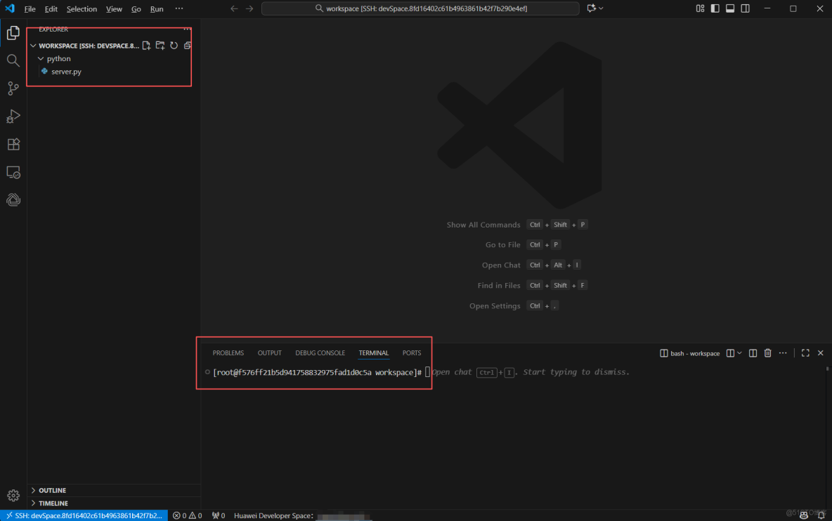基於華為開發者空間開發平台-雲開發環境（容器），完成貪吃蛇小遊戲開發_雲開發環境_02