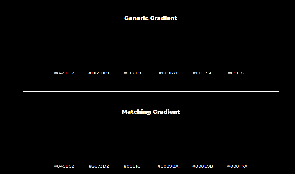 Screenshot of mycolor.space palletes under WHCM. The palletes are not visible.