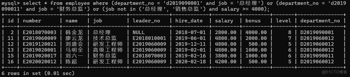 SQL-數據庫查詢練習_#數據庫_06