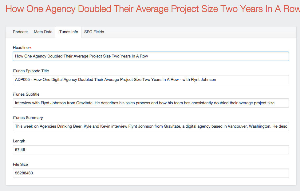 A new tab to list all iTunes fields