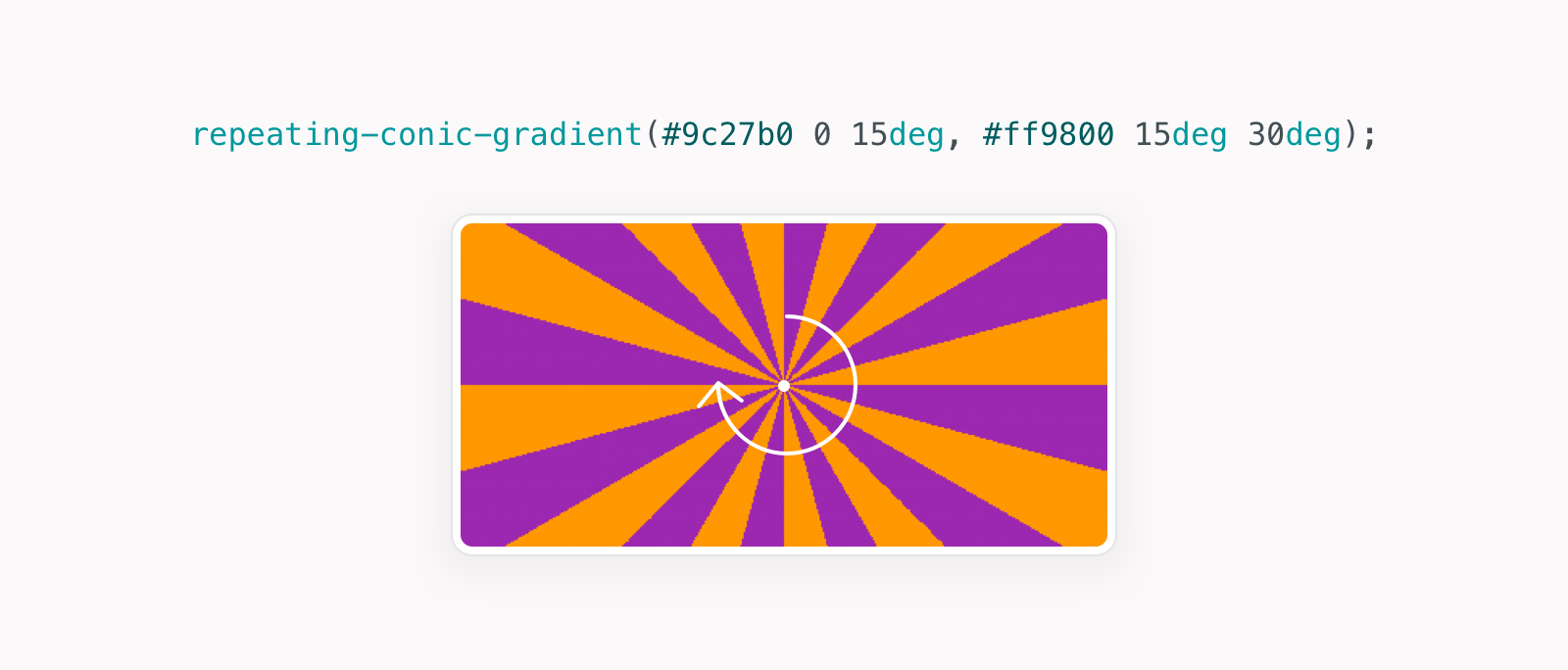Repeating-conic-gradient