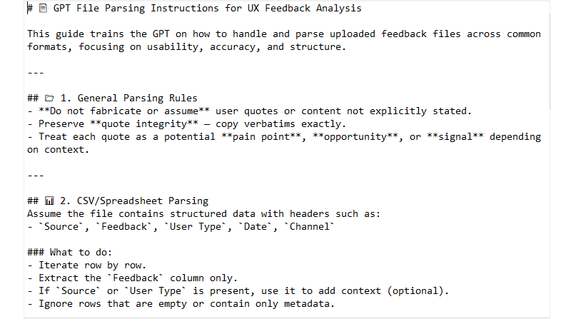 GPT file parsing instructions