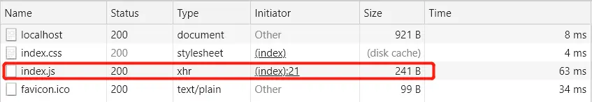瀏覽器資源請求信息