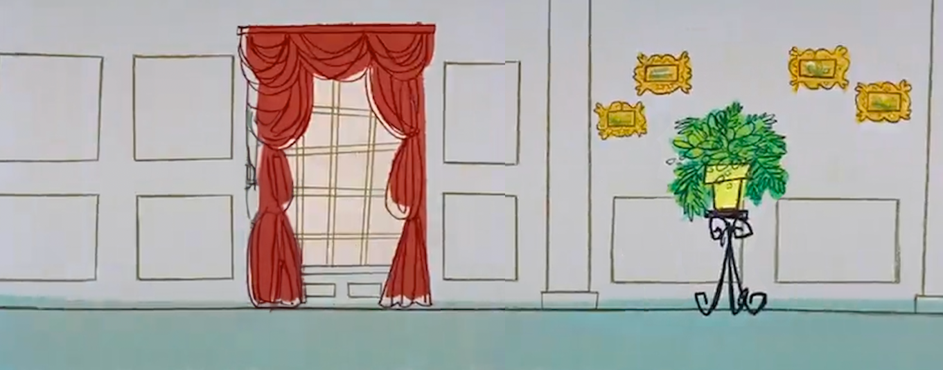 The mansion’s interior background