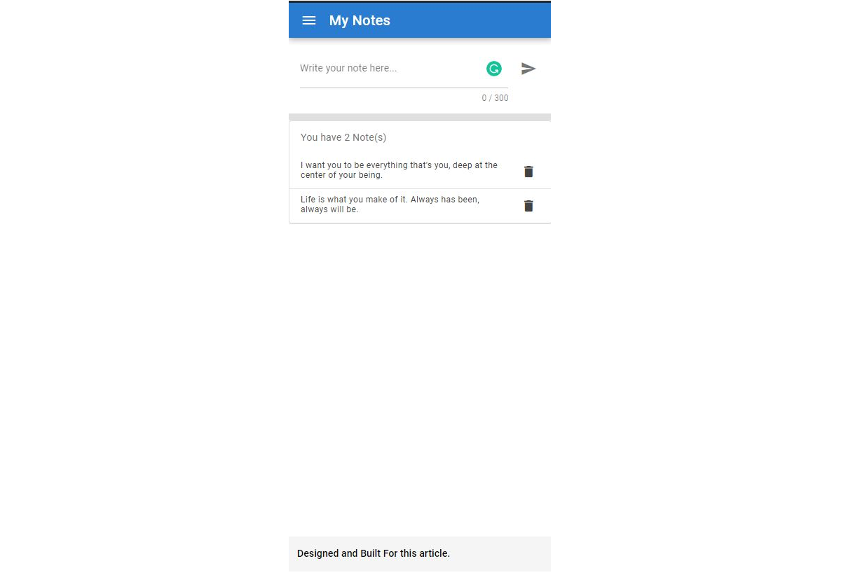 Building a notes app