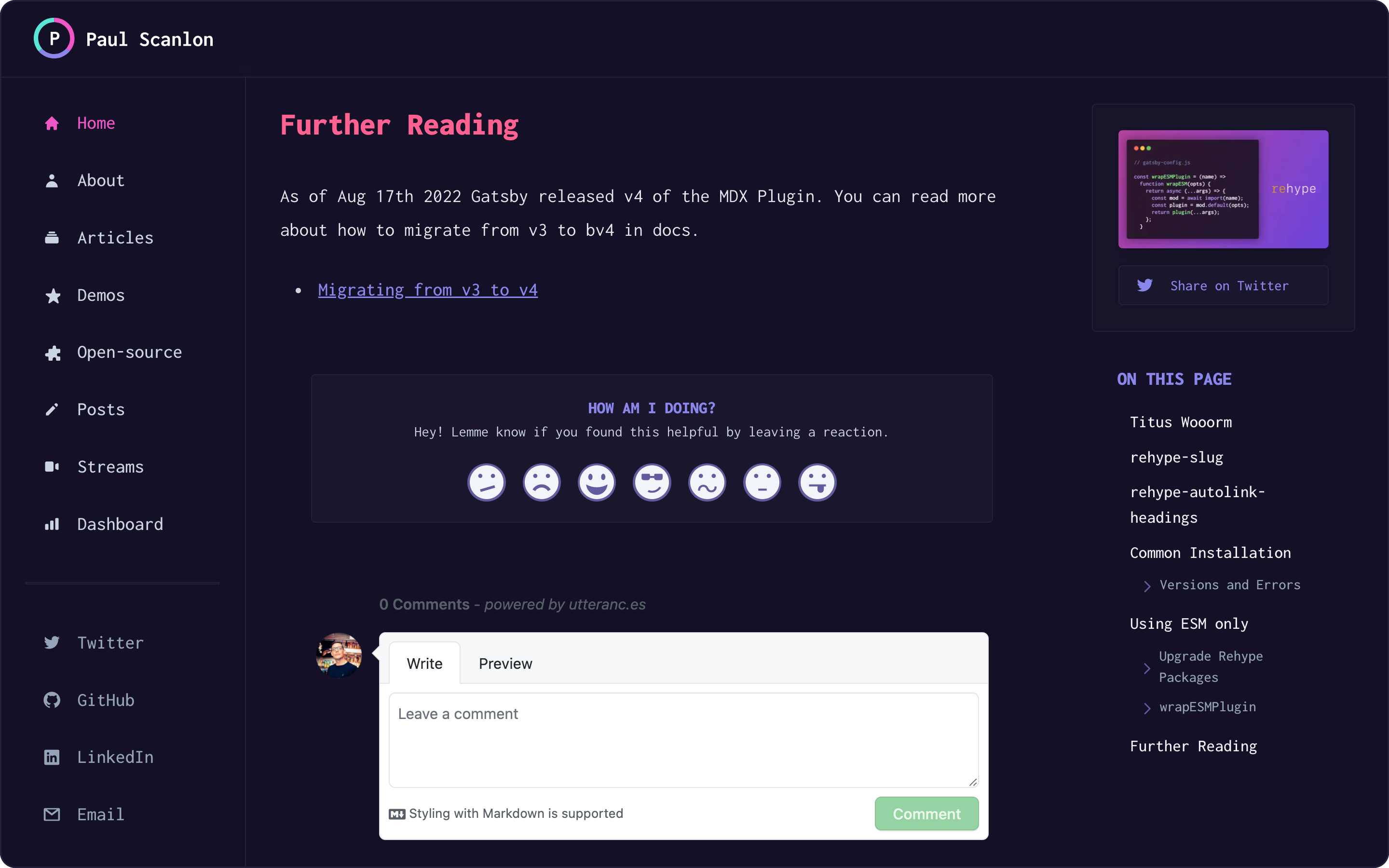 Interface of reaction emojis and prompt asking users to click to submit how they feel. 