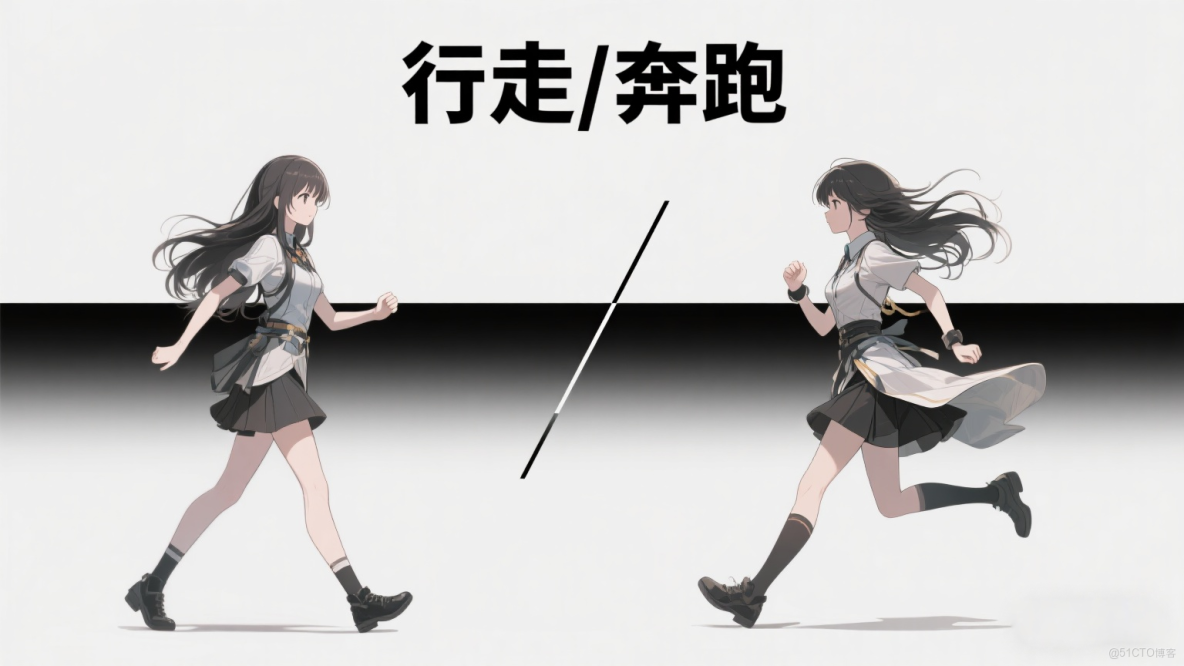 【Unity3D實例-功能-移動】角色行走和奔跑的相互切換_遊戲