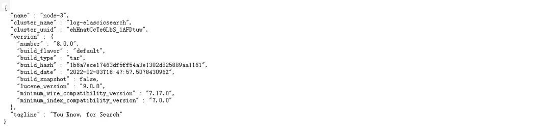 elasticsearch服務已啓動