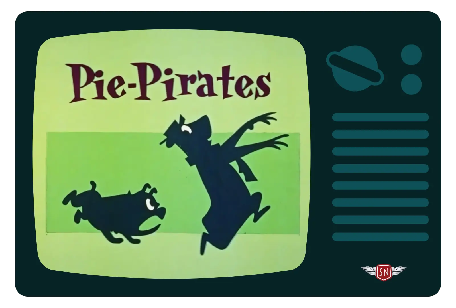 The Yogi Bear Show illustration showing a bulldog chasing Yogi Bear