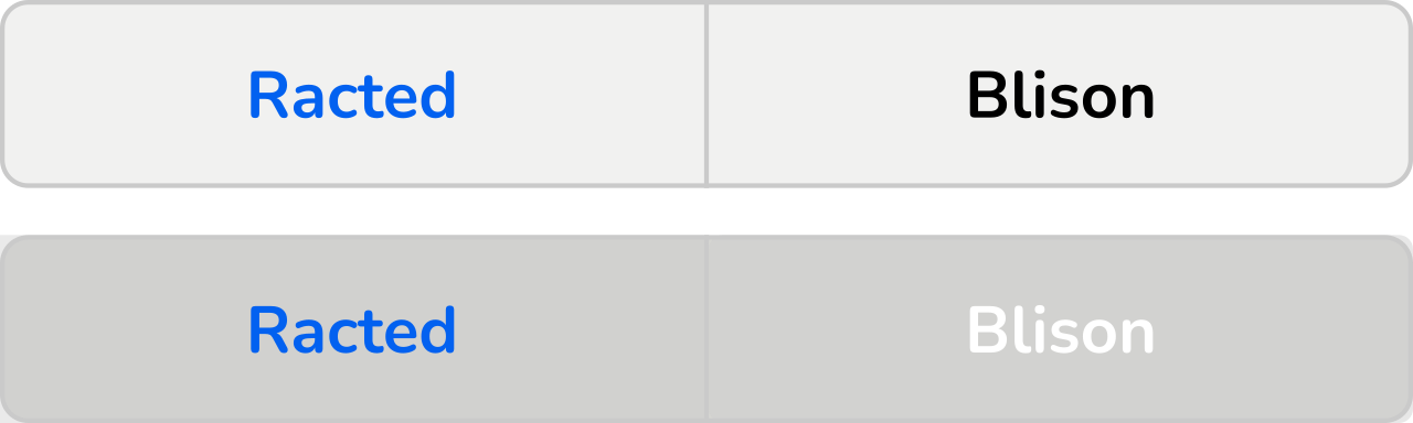 combination of colors and black/white in text labels