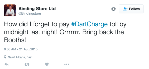 A tweet tagged with forgetting and anger