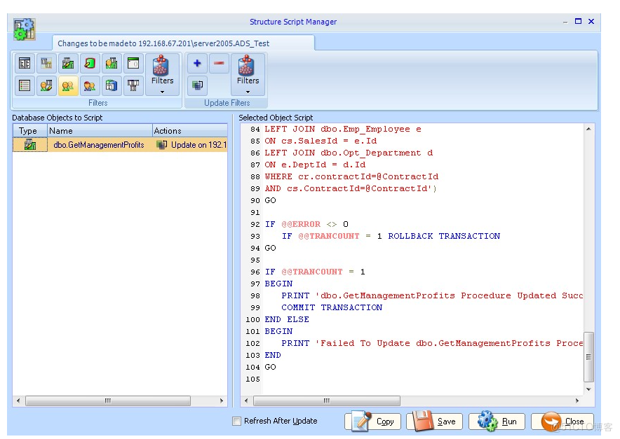 sql server比對兩個查詢結果的差異 sqlserver對比兩個數據庫_database_07