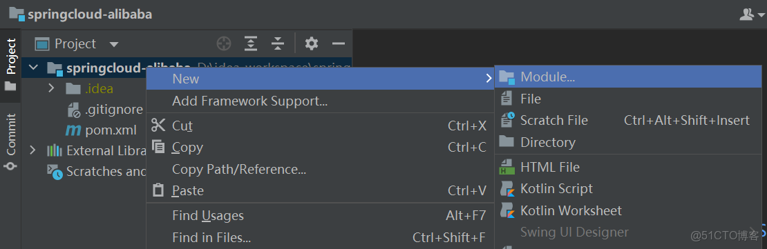 springcloud alibaba(二)基礎模塊與微服務搭建_spring