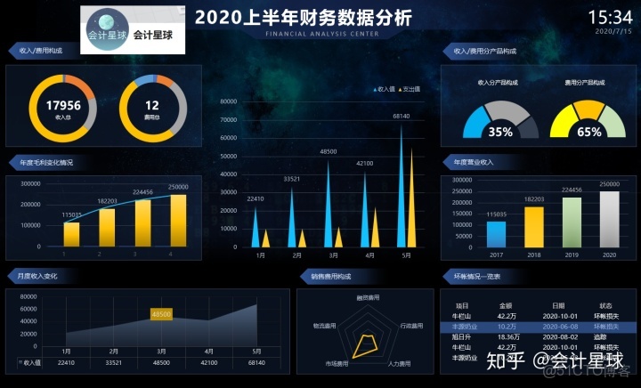 財務demo數據_餅圖
