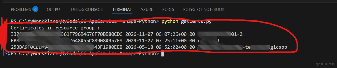 【Azure App Service】分享Python代碼獲取App Service Certificates (證書信息)_Azure