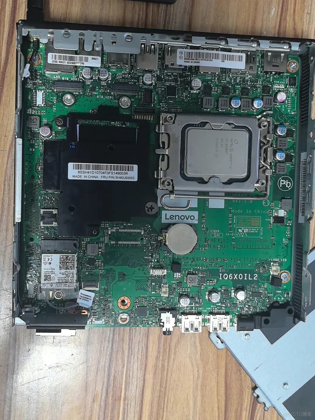 鹹魚流出全功能版聯想12代你主機，支持12-14代處理器，M2+SATA雙盤位，可上es及qs處理器，性價比拉滿！_內存插槽_06