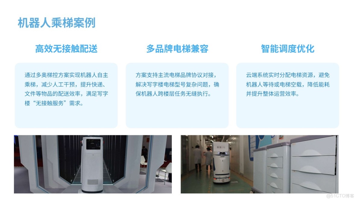 機器人（AGV/AMR/機器狗）乘梯控制系統（梯控+電梯門禁）方案：核心功能包括自主呼梯、樓層切換及多場景門禁擴展，支持RS-485、MQTT等多種通訊協議，詳細説明了乘梯流程、特殊場景處理及電梯改造_#AGV_06