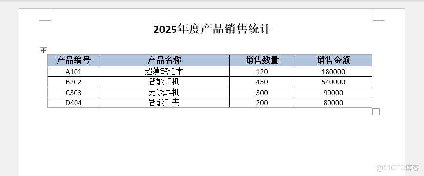 使用 C# 自動創建和格式化 Word 表格_Word_02