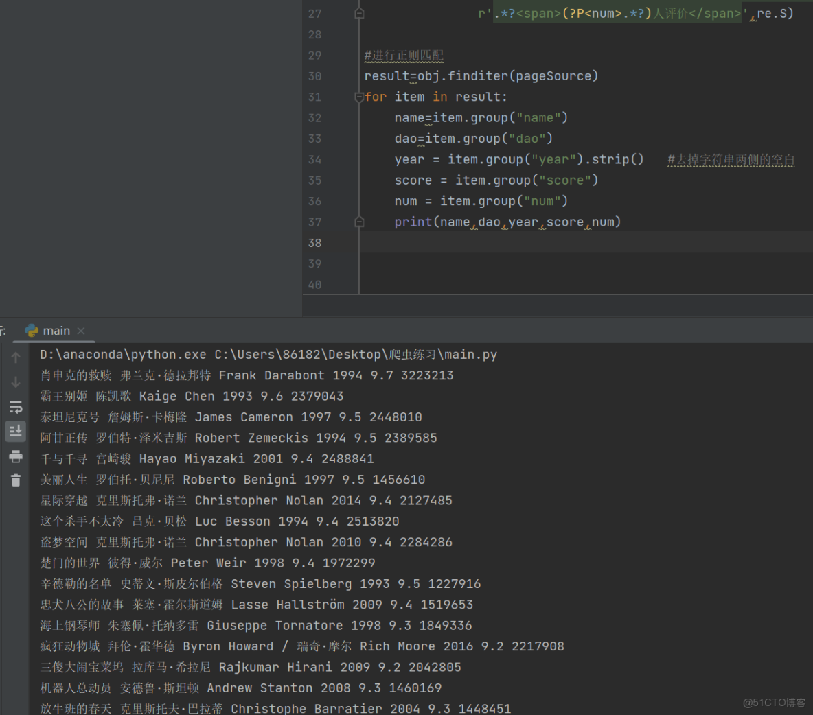 Python爬蟲入門 | 4 爬取豆瓣TOP250圖書_數據_10