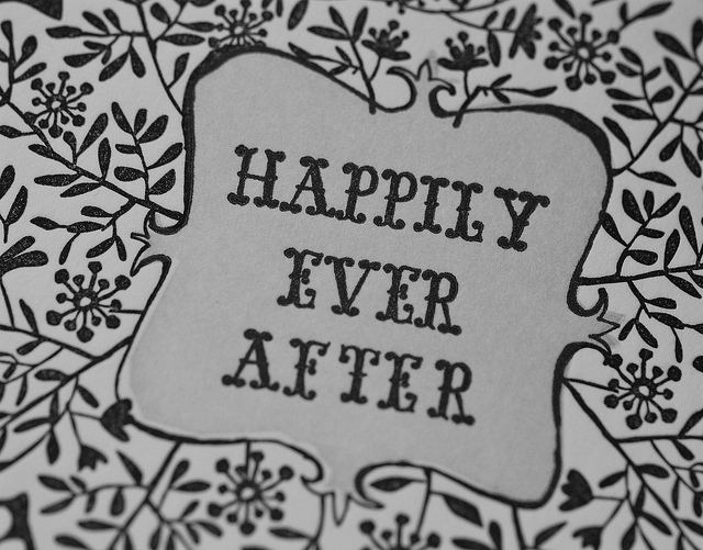 Storybook ending saying Happily Ever After