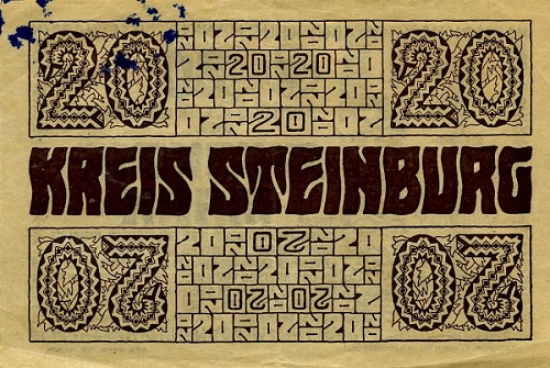 Notgeld design by Wenzel Hablik