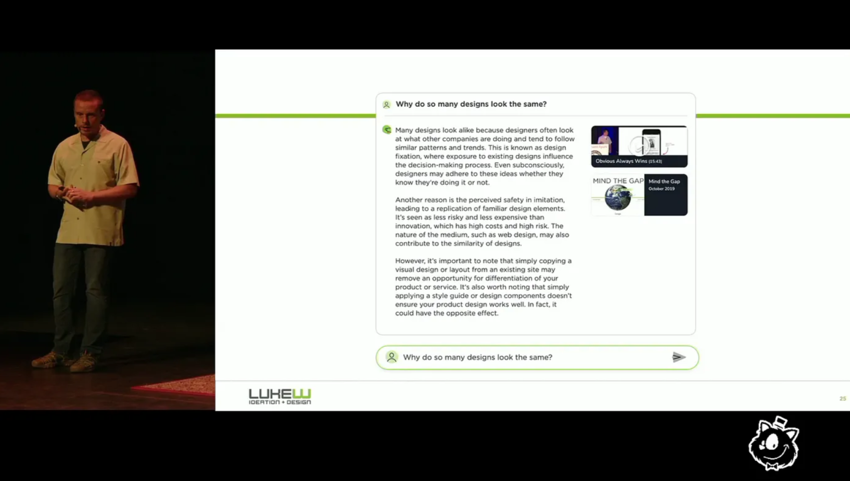 Luke Wroblewski on stage