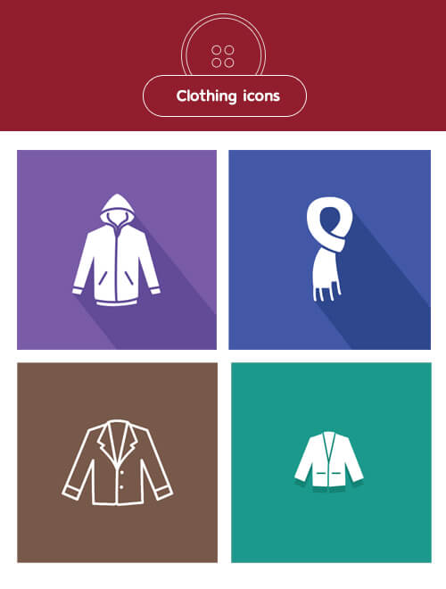 Freebie: Clothing Icons (9 Styles, AI, EPS, SVG, PNG)