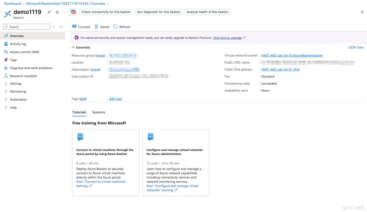 使用Azure Bastion連接到AKS羣集_Kubernetes_03