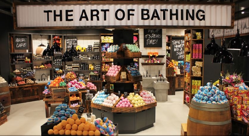 LUSH’s products on display