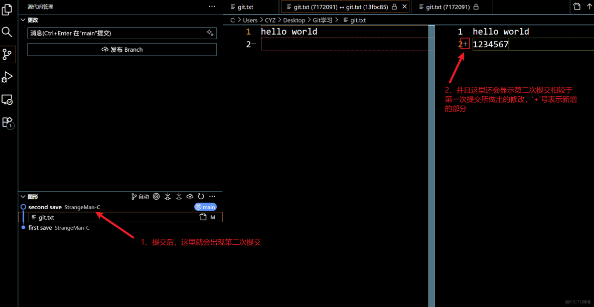 如何利用VSCode優雅的使用Git提交至GitHub_visual studio code怎麼推送到github_用户名_11