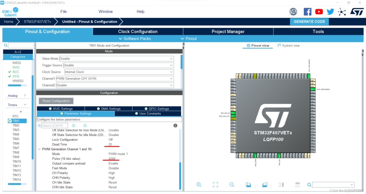 stm32 cubemx 互補輸出極性_#單片機_09