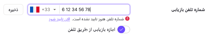 Phone input displayed in LTR