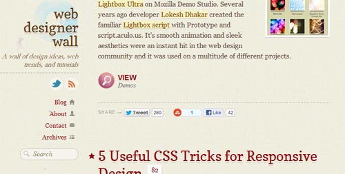 Web Designer Wall Navigation