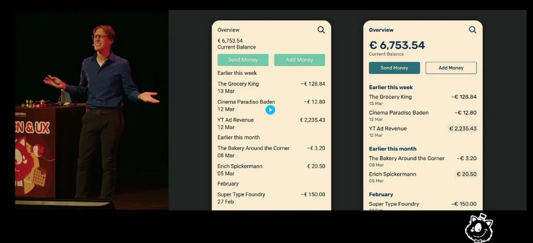 Oliver Schöndorfer on stage