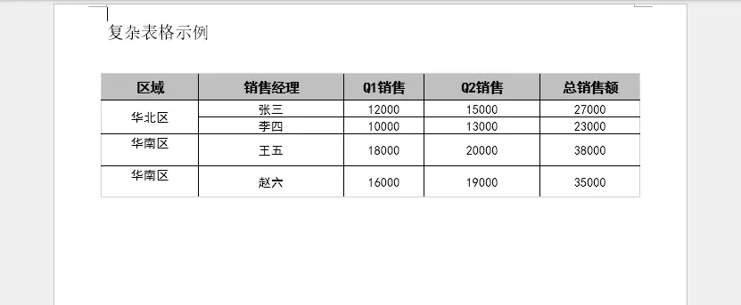 C#設置Word文檔表格格式樣式