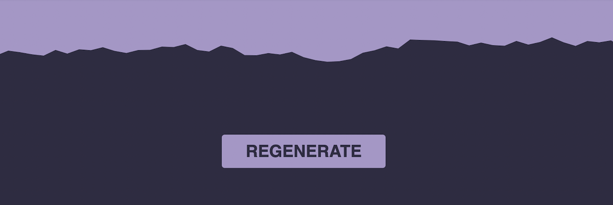 SVG generative mountain ridge dividers