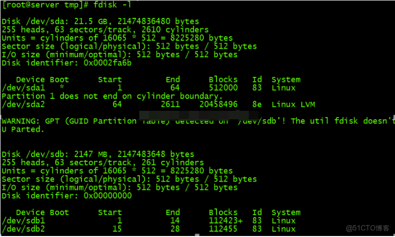 Linux硬盤分區 fdisk 和 parted命令詳解_文件名_03