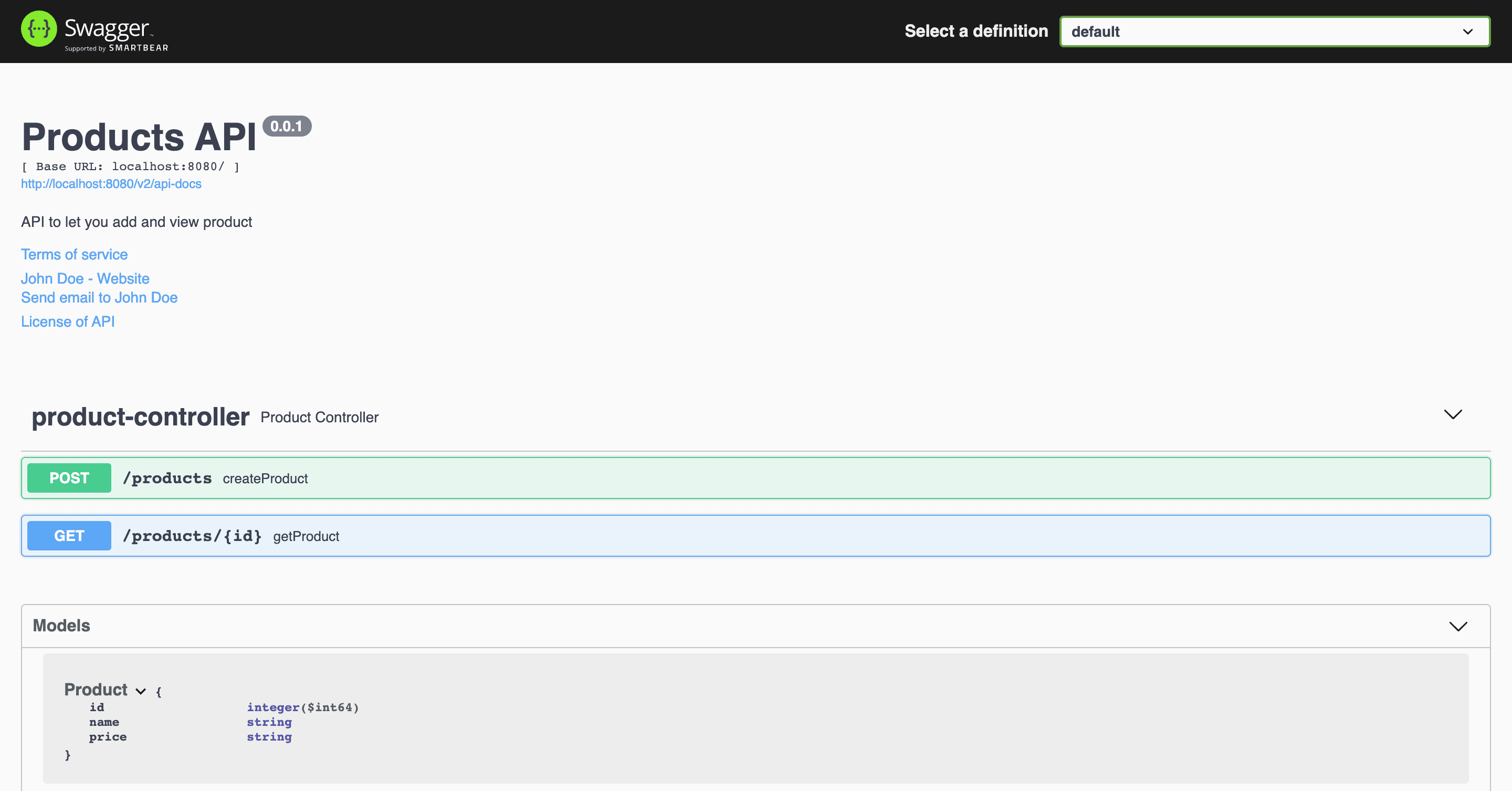 Swagger Documentation